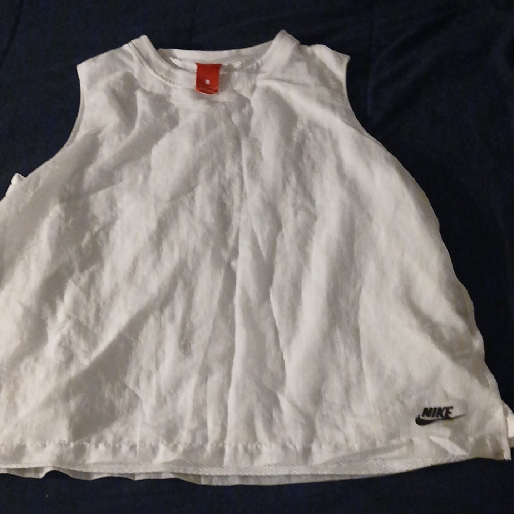 Nike Womens Hypermesh White Sleeveless Top